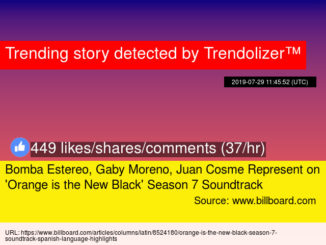 Bomba Estereo Gaby Moreno Juan Cosme Represent On 039 Orange Is The New Black 039 Season 7 Soundtrack